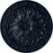 Ekena Millwork Foster Acanthus Leaf Ceiling Medallion (Canopies up to 2 1/4"), 20 1/2"OD x 1 1/2"P, Midnight Dream CM20FOMDF - alternate 1